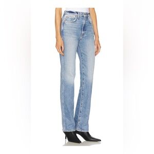 GRLFRND Sara Super High Rise Slim Straight Jeans size 30